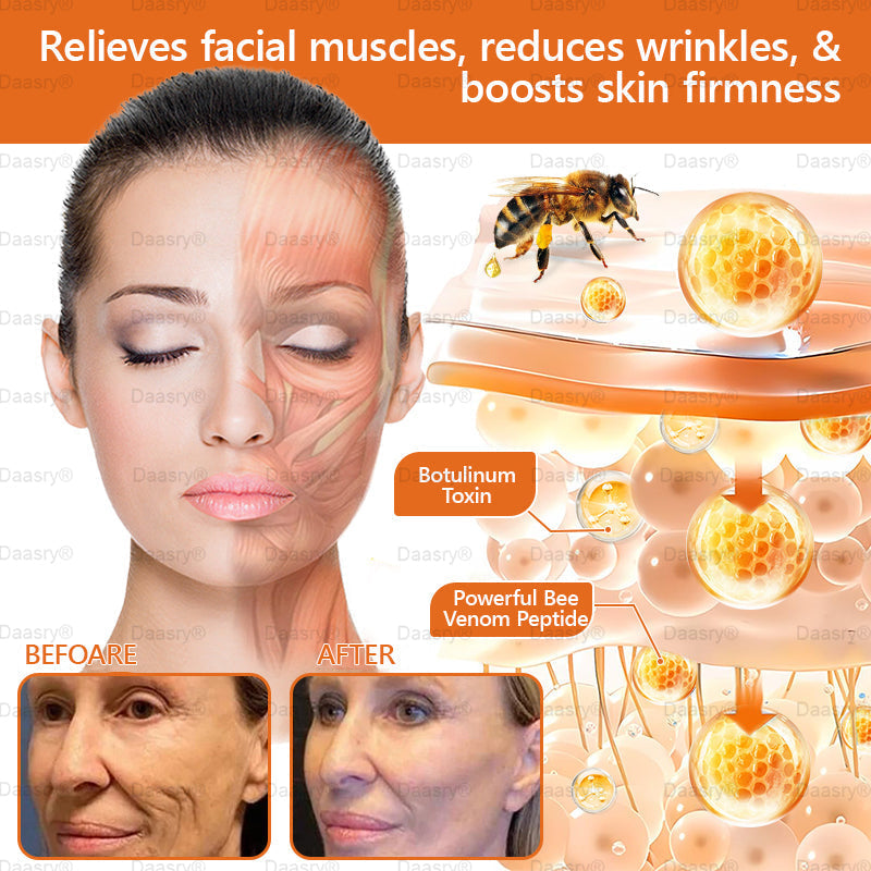 FDA Official: Daasry® Botox Bee Venom Skin Restoration Cream - Anti-aging, Hydrating, Skin Firming & Lifting, Skin Repair, Even Tone, Acne and Dark Spot Treatment, Wart and Mole Removal, and Psoriasis Relief.