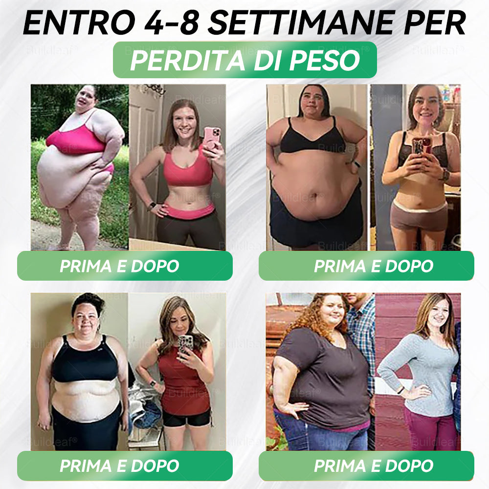 IT Negozio ufficialešBuildLeafĀ® GLP-1 8-in-1 Fit & Vital Soluzione Orale (Solo una volta al giorno, cambiamenti visibili in 7 giorni) ā
Per obesitĆ , salute cardiovascolare, diabete, apnea notturna, salute intestinale, problemi articolari e altro