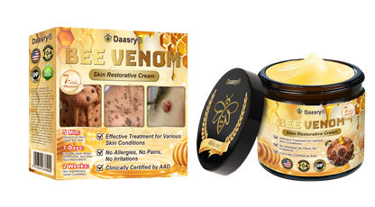 FDA Official: Daasry® Botox Bee Venom Skin Restoration Cream - Anti-aging, Hydrating, Skin Firming & Lifting, Skin Repair, Even Tone, Acne and Dark Spot Treatment, Wart and Mole Removal, and Psoriasis Relief.