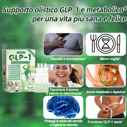 IT Negozio ufficiale🔥BuildLeaf® GLP-1 8-in-1 Fit & Vital Soluzione Orale (Solo una volta al giorno, cambiamenti visibili in 7 giorni) ✅ Per obesità, salute cardiovascolare, diabete, apnea notturna, salute intestinale, problemi articolari e altro