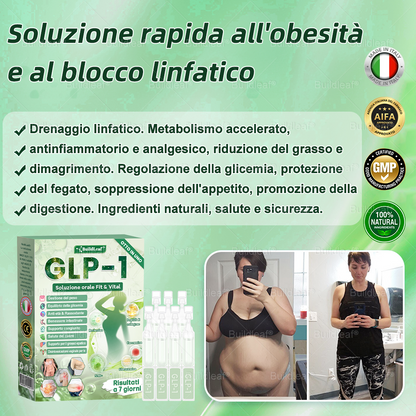 IT Negozio ufficiale🔥BuildLeaf® GLP-1 8-in-1 Fit & Vital Soluzione Orale (Solo una volta al giorno, cambiamenti visibili in 7 giorni) ✅ Per obesità, salute cardiovascolare, diabete, apnea notturna, salute intestinale, problemi articolari e altro